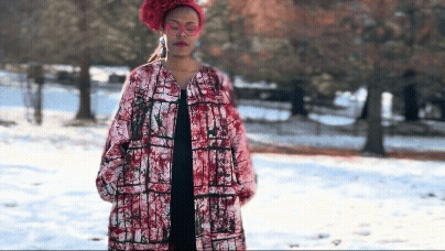 Red/Black Bloom Cocoon