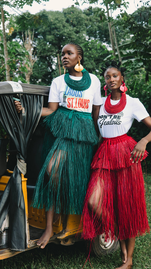 Eki Kere Chi Raffia Skirt