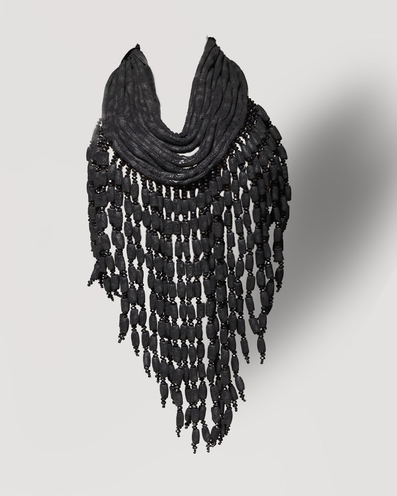 Frema Kandy Wrapped Ankara Fabric Neckpiece